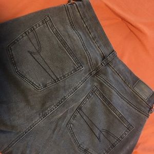 AEO High Rise Stretch Grey Denim, 4